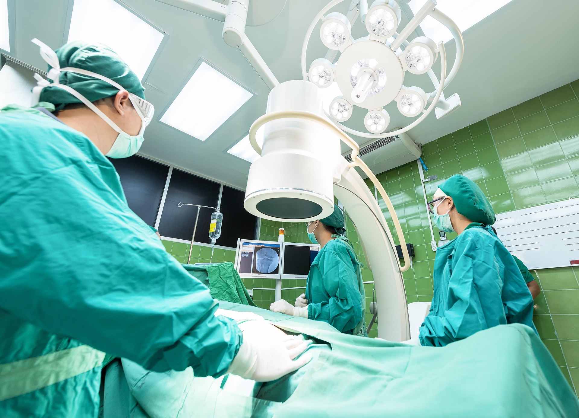 Healthcare professionals in a modern clinic
